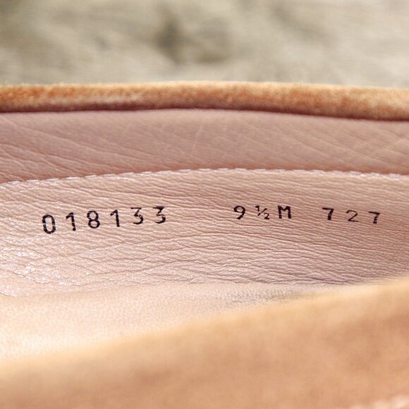 $695 Neiman Marcus GRAVATI Loafer 9.5 M Tan Suede 18133 * add $15 new Trees main image 13